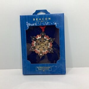 Beacon Design Americana Snowflake Ornaments Christmas USA America Patriotic